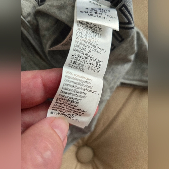 Calvin Klein ELASTIC BAND LOGO Light Gray Thong Lot Of 2 Size L - Picture 4 of 4